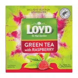Зелёный чай малинового вкуса LOYD, 20 x 1,5 г