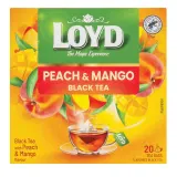 Black tea with peach and mango flavor LOYD, 20 x 2 g