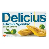 Mackerel fillet in its own juice DELICIUS, 125 g