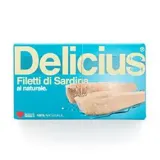 Sardine fillet in its own juice DELICIUS, 120 g