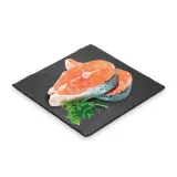 Chilled Atlantic salmon slices
