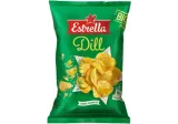 Wavy cut potato chips ESTRELLA with dill, 180 g