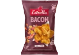 Волнистые картофельные чипсы ESTRELLA, со вкусом бекона, 180 г