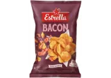 Волнистые картофельные чипсы ESTRELLA, со вкусом бекона, 130 г