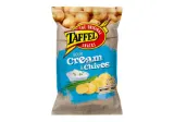 Sour cream and garlic chives flavor potato chips TAFFEL, 130 g