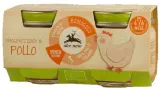 Chicken puree for babies from 4 months, organic ALCE NERO, 2 x 80 g
