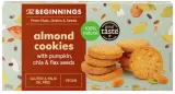 Almond cookies with pumpkin, chia and flax seeds THE BEGINNINGS, 80 g