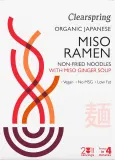 Japanese noodle soup MISO RAMEN with ginger broth, organic CLEARSPRING, 2 x 85 g