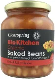 Canned baked beans in tomato sauce, organic CLEARSPRING, 350 g