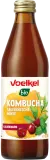 Kombucha drink CHERRY AND MINT, organic VOELKEL, 330 ml