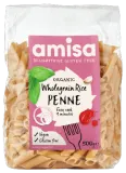 Whole grain rice pasta PENNE, organic AMISA, 500 g