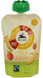 Apple and banana puree, organic ALCE NERO, 100 g