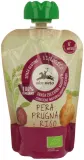 Pear, plum and rice puree, organic