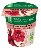 Oatmeal with apples and raspberries, organic AUGA, 60 g
