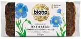 Rye bread with flax seeds, organic