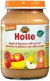 Apple, banana and apricot puree for babies from 6 months, biodynamic