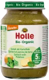 Spinach and potato puree for babies from 5 months, organic
