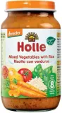 Mixed vegetable and rice puree for babies from 8 months, biodynamic HOLLE, 220 g