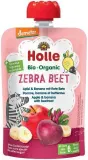 Apple puree with bananas and beets ZEBRA BEET, for babies from 6 months, biodynamic HOLLE, 100 g