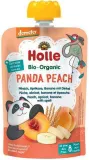 Peach, apricot, banana and spelt puree PANDA PEACH, for babies from 8 months, biodynamic HOLLE, 100 g