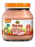Beef puree for babies from 4 months, biodynamic HOLLE, 125 g