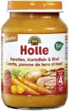 Carrot, potato and beef puree for babies from 5 months, biodynamic HOLLE, 190 g