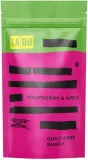 Raspberry and apple puree strips