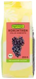 Small, blue Corinth raisins, organic