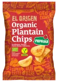 Plantain chips with peppers, organic