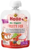 Apple, banana and berry puree with yogurt, organic