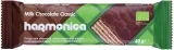 Milk chocolate covered classic waffle, organic HARMONICA, 40 g