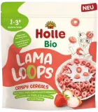 Crispy dry breakfast with strawberries LAMA LOOPS, organic HOLLE, 125 g