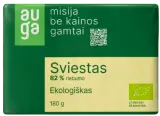 Ekologiškas sviestas 82% rieb. AUGA, 180 g
