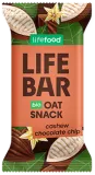 Oat bar with cashews and chocolate chips, organic LIFEFOOD, 40 g