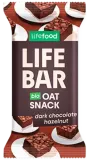 Oat bar with dark chocolate and hazelnuts, organic LIFEFOOD, 40 g