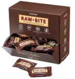 Batonėliai su kakava, ekologiški, dėžutėje (mini) RAWBITE, 45 vnt. x 15 g