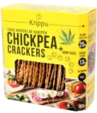 Chickpea crackers with hemp seeds, organic KRIPPU