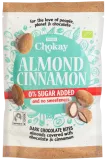 Migdolai juodajame šokolade su cinamonu, ekologiški CHOKAY, 85 g