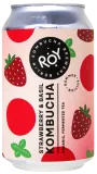 Kombučia gėrimas BRAŠKĖ IR BAZILIKAS, ekologiškas ROY KOMBUCHA, 330 ml