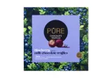 Milk chocolate truffles PURE CHOCOLATE with blueberry cream filling, 120 g