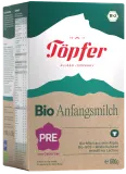 BIO PRE infant milk formula for babies up to 6 months, organic TÖPFER, 600 g