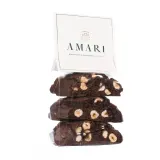Chocolate cookies with hazelnuts