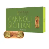Traditional Italian pastries cannoli pistachio
