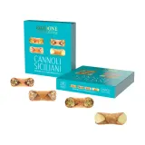 Traditional Italian pastries cannoli assorted