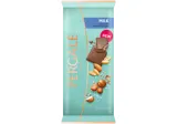 Milk chocolate PERGALĖ with nuts and salt, 85 g