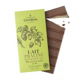 Milk chocolate PRALINE PISTACHIO & SEL CAFÉ-TASSE, 95 g