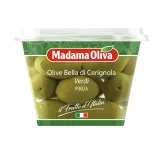 Green olives BELLA DI CERIGNOLA with pits MADAMA OLIVA