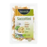 Fresh Saccottini with burrata and spinach