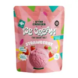 Freeze-dried strawberry ice cream