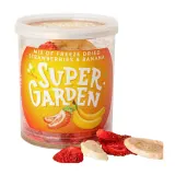 Freeze-dried strawberries and bananas